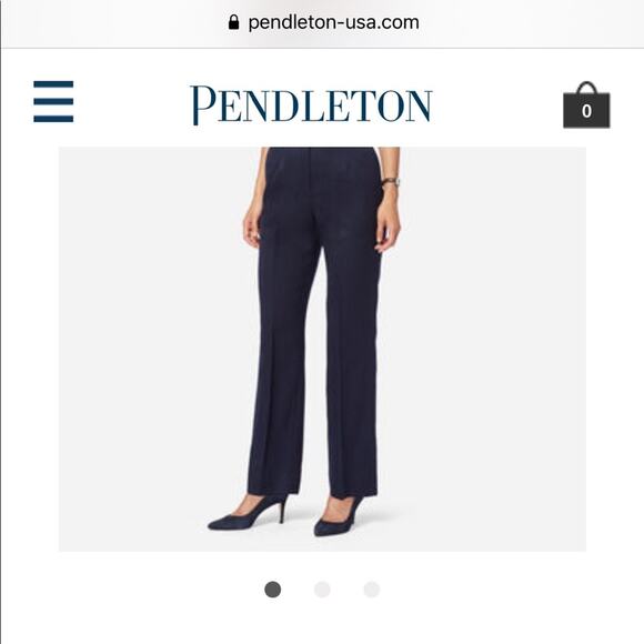 Pendleton navy trousers size 10 - Picture 1 of 6